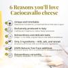 Caciocavallo Italian Cheese 1.9 kg (4 lb), Traditional Italian Product with Delicate Taste, Latteria Soresina, Made with 100% Italian Milk, Additive-free view 4