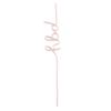 Reusable Drinking Straw, BPA Free Plastic Shaped Word Party Supplies Drink Celebration Decoration, 11 Inches (HBD) view 1