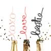 Reusable Drinking Straw, BPA Free Plastic Shaped Word Party Supplies Drink Celebration Decoration, 11 Inches (Love) view 3