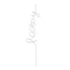Santa Barbara Design Studio Reusable Straws BPA Free Plastic Shaped Word Straw, 1-Count (11 Inches Tall), Hooray view 1