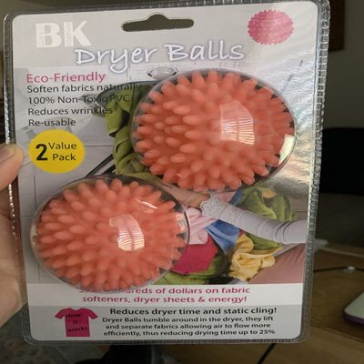 BK Dryer Balls Pink Eco-Friendly 2 Balls Bille's Kolllection