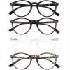 Yogo Vision Reading Glasses for Women Men Blue Light Blocking Reading Glasses Round Readers Black, Crystal, Grey Leapord, Brown Havana 4 view 1