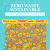 Meli Wraps - Reusable Beeswax Wrap Roll, Zero Waste Beeswax Wraps for Covering Food, Kitchen Roll for Food Storage, 13.5 x 42, Shells view 2