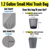 1.2 Gallon (5 Liter) Small Trash Bags (440 Count) Bathroom Garbage Bags 1 Gallon Clear Plastic Wastebasket Can Liners for Home and Office Bins, 440 Bags view 2