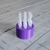 Znet3D round Eye Drop Vial Stand  Convenient, Upright Storage for Seven Vials  keep track of your daily usage. (Purple) view 4