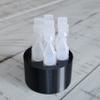Znet3D round Eye Drop Vial Stand  Convenient, Upright Storage for Seven Vials  keep track of your daily usage. (Black) view 4
