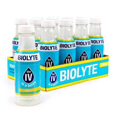 BIOLYTE Electrolyte Drink - IV in a Bottle Electrolyte Drink for Rapid Hydration - Citrus, 12-Pack