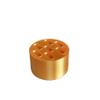 Znet3D Round Eye Drop Vial Stand  Convenient, Upright Storage for Seven Vials  Keep Track of Your Daily Usage. (Gold) view 4