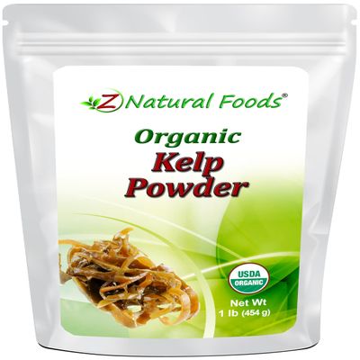 Organic Kelp Powder (Rockweed) - Nutrient Rich Sea Vegetable - Plant Based Superfood - Raw, Vegan, Non GMO, Gluten Free, Kosher - 1 lb