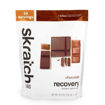 Skratch Labs Post Workout Recovery Drink Mix with Chocolate, (41.6 oz, 24 Servings) with Complete Milk Protein of Casein and Whey and Probiotics, Gluten Free, Kosher, Natural, Vegetarian