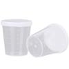 Goeielewe 20PCS Plastic Medicine Cups with Lids, 30ML Clear Reusable Graduated Cups Transparent Scale Measuring Cups, Measure Container for Mixed Pills, Liquid Medication view 2