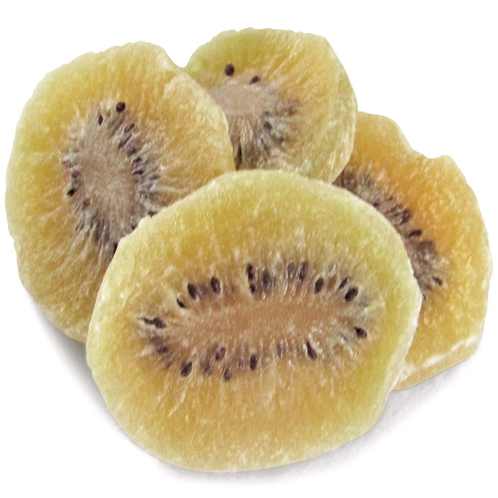 Dried Kiwi Slices by Its Delish, 1 lb Bag | Low Sugar - No Color Added - Sweet Dried Kiwi Fruit