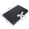 10Pcs Rectangle Presents Box Paperboard Gift Packaging Box with Ribbon Bowknot Bracelet Necklace Shirt Lingerie Wrapping Box for Valentine Day Birthday Wedding Anniversary Bridal Shower Party (black) view 3