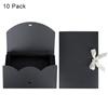 10Pcs Rectangle Presents Box Paperboard Gift Packaging Box with Ribbon Bowknot Bracelet Necklace Shirt Lingerie Wrapping Box for Valentine Day Birthday Wedding Anniversary Bridal Shower Party (black) view 4
