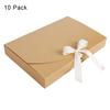 10Pcs Rectangle Presents Boxes Paperboard Present Packaging Box with Ribbon Bowknot Bracelet Necklace Shirt Lingerie Wrapping Box for Valentine Day Birthday Wedding Anniversary Bridal Shower Party view 2