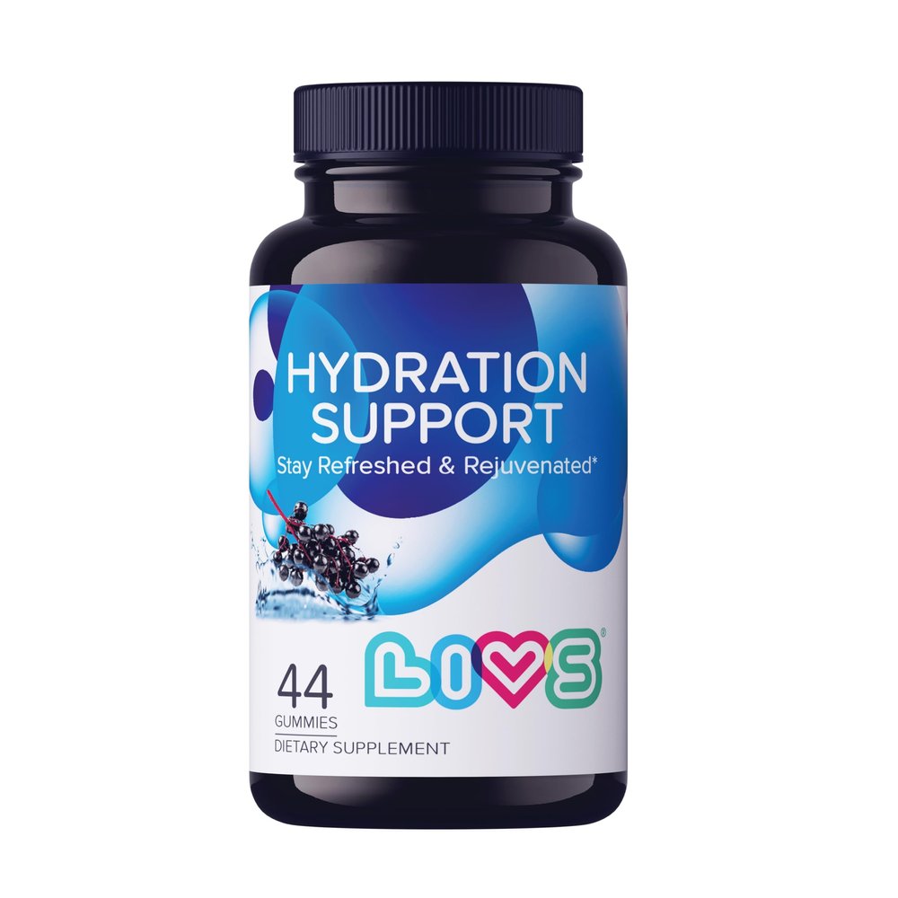 LIVS Electrolyte Gummies for Hydration Support & Post Workout Recovery | Electrolyte Supplement with Calcium, Magnesium, Sodium, Potassium, Zinc | Vegan, Gluten Free | Elderberry Flavor 44 Count
