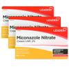 Leader Miconazole Nitrate 2% Antifungal Cream, Cures Athlete's Foot, Jock Itch and Ringworm Infections, 1 oz, Compare to Micatin, Pack of 3 view 1