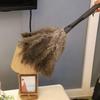 Midoneat Gray Ostrich Feather Duster with 71Inch Pole,Extendable Microfiber Duster for Home Cleaning view 3