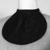 Romet Blouse-Neck Stoma Cover (Black, 16 Inch Neck Diameter).Secure Neck Closure with Easy to use Tuck-Lock view 1