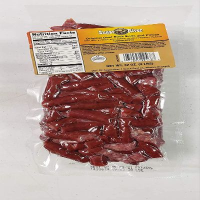 Sugar River Meat Snack Links Ends & Pieces 2 lbs (Original Beef Stick)