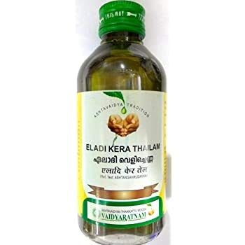 Vaidyaratnam Kerala Eladi Kera Thailam - 200ml (Pack of 2) Ayurvedic herbal products, Ayurveda Organic products