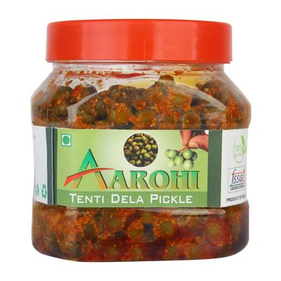 Aarohi Pure Organic Made in India Homemade Hath Se Bana Dela Pickle, Kerda Ka Achaar (Dela 400 Gram)