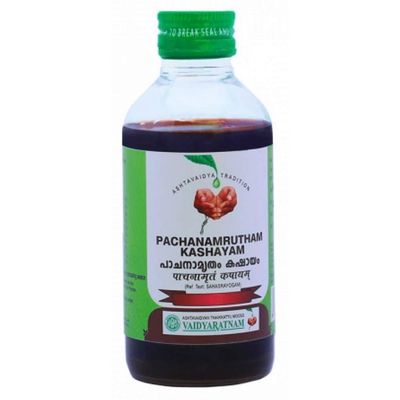 Vaidyaratnam Pachanamrutham Kashayam 200 ml (Pack Of 3) Ayurvedic herbal products, Ayurvedic Organic products, Vaidyaratnam Products