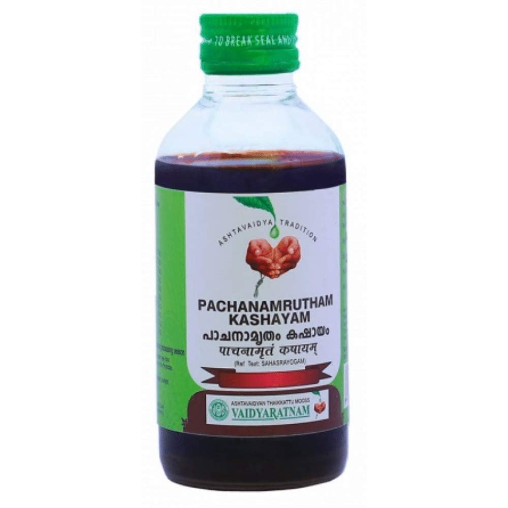 Vaidyaratnam Pachanamrutham Kashayam 200 ml (Pack Of 3) Ayurvedic herbal products, Ayurvedic Organic products, Vaidyaratnam Products