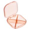 2pcs Portable Pill Organizer Transparent Lid Lightweight Daily Tablet Holder for Travel Plastic Medicine Storage Container for Easy Carrying