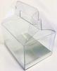 Durapak Supplies 192 PCS 4(W) x3(D) x2.5(H) Gable Handle w/Silver Card Bottom, Clear Plastic PVC Boxes for Party Favor Wedding Favor, retail products packaging and display view 2