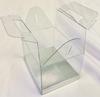 Durapak Supplies 192 PCS 4(W) x3(D) x2.5(H) Gable Handle w/Silver Card Bottom, Clear Plastic PVC Boxes for Party Favor Wedding Favor, retail products packaging and display view 3