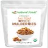 Organic White Mulberries - Sun Dried 100% Pure - No Sugar Added - Exotic All Natural Raisin Alternative - Superfood Fruit Snack for Trail Mix, Smoothies, Yogurt, Cooking Baking - Bulk 5 lb Size view 1