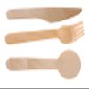 [200 PACK] Disposable Wooden Cutlery Set 3 in 1 - Wooden Fork, Knife, Spoon Set - Ecofriendly, Compostable, Silverware for Weddings, Parties, Breakrooms, Lunchrooms by EcoQuality view 1