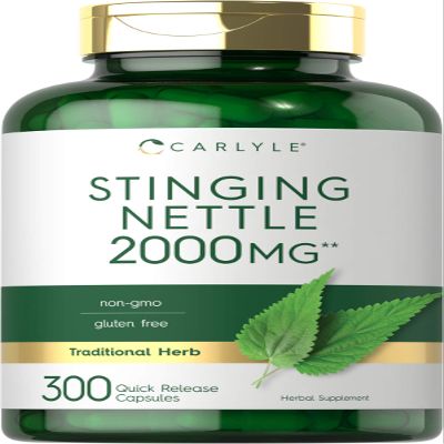 Carlyle Stinging Nettle Leaf Extract | 300 Capsules | Non-GMO & Gluten Free Supplement