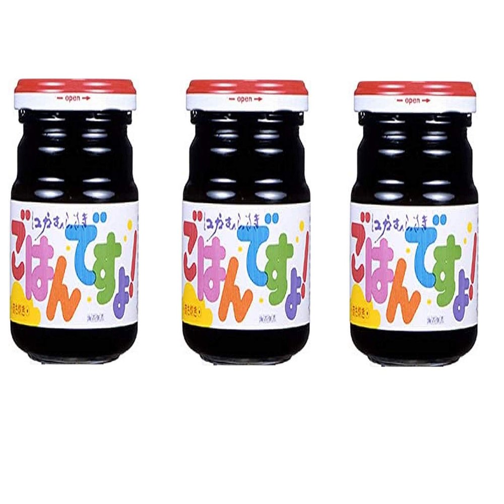 Momoya Laver Boiled in Soy Sauce (nori-no-tsukudani) 'Gohan-desuyo!' Medium Bottle 5.11 oz (3 Pack)
