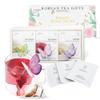 KKOKDAM Korean Tea Gift Set Sampler  3 Flavor Pink Butterfly Tea Bag Sampler  Elegant Box for Tea Lovers - Perfect as Korean Gifts for Women view 1