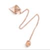 12 Facet Cone Shape Copper Metal Dowsing Divination Pendulum. view 3
