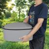 Portable Toilet Folding Plastic Toilet Potty for Pregnant Woman Elder Patient Adult Indoor Outdoor Travel Toilet with Bucket & Paper Holder - 200LBS Capacity (Gray)) view 4