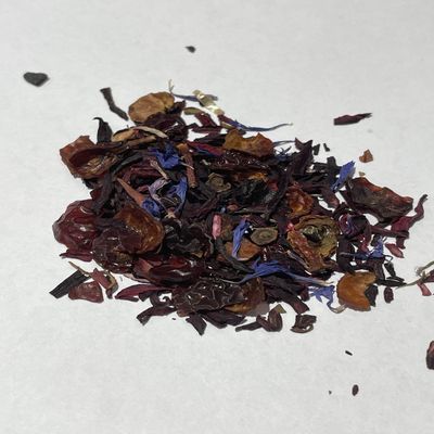 Herbal Hibiscus IdiosyncraTEAS Herbal Tea. 10 BIODEGRADABLE Pyramid Sachets. IdiosyncraTEAS offers a RESEALABLE convenient pouch.