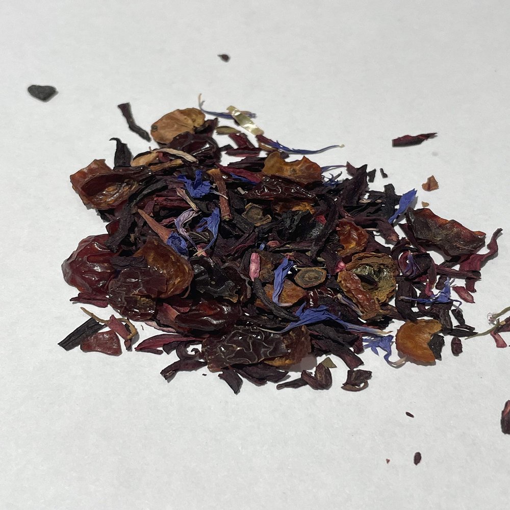 Herbal Hibiscus IdiosyncraTEAS Herbal Tea. 10 BIODEGRADABLE Pyramid Sachets. IdiosyncraTEAS offers a RESEALABLE convenient pouch.
