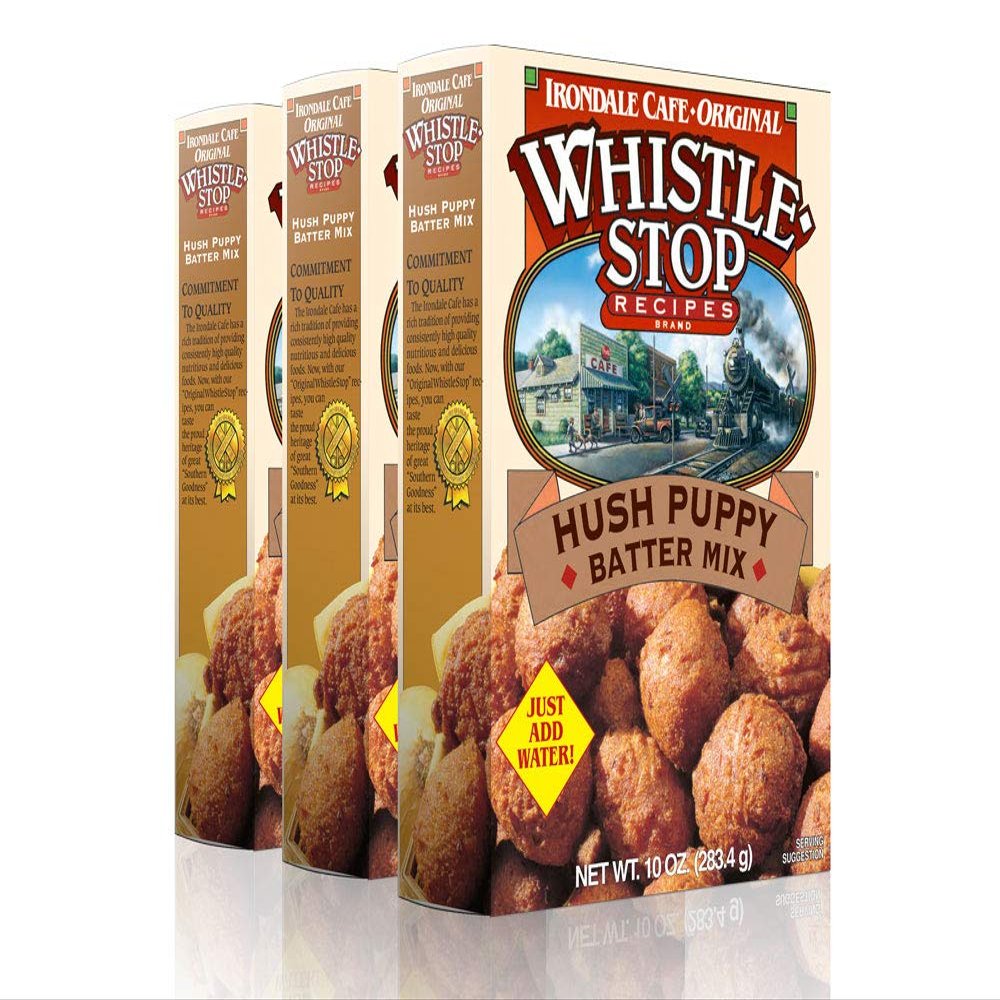 Original WhistleStop Cafe Recipes | Hush Puppy Batter Mix | 10-oz | 3 Pack