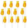 Lollipop Honey Flavored Hard Candy Shaped Bears Lollipops, Individually Wrapped Suckers Showers Decorations Pack of 12 view 3