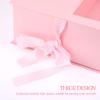 NUOBESTY Valentine's Day Flower Wrapping Box Elegant Half-window Packaging Case Hard Cardboard Floral Holder for Birthdays Anniversaries and Special Occasions view 3