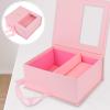NUOBESTY Valentine's Day Flower Wrapping Box Elegant Half-window Packaging Case Hard Cardboard Floral Holder for Birthdays Anniversaries and Special Occasions view 4