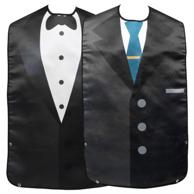 2pcs Adult Bib Funny Bibs for Adult Saliva Towel Clothing Aprons for Men Mealtime Cloth Protector Mealtime s Apron Suit Polyester Protective Cover Elderly Washable