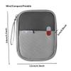 First Aid Kit Bag Empty Travel Medication Pouch Mini Zippered Oxford Medical Survival Kit Carrier Handy Medicine Pills Drugs Package Organizer with 3 Pocket+1 Main Holder-5.5x4.3x0.8Inch (3Pack-S) view 3