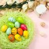 Zonon Easter Grass Basket Filler Raffia Paper Shreds Stuffers Craft Tissue Raffia Filler Grass for Gift Packaging Easter Egg Hunt Party Favors Decoration(16oz,Light Green) view 4