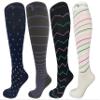8 Pair Colorful and Fun Compression Sock Designs view 2