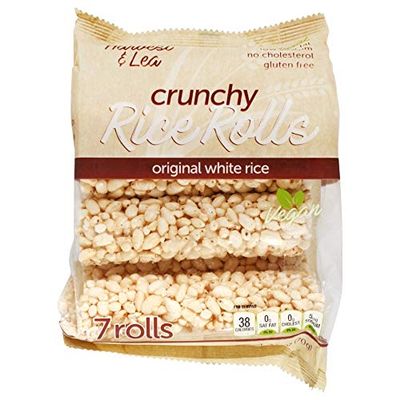 Harvest & Lea Crunchy Rice Rolls Original White Rice Vegan - 7 rolls 2.5 oz. (5 pack)