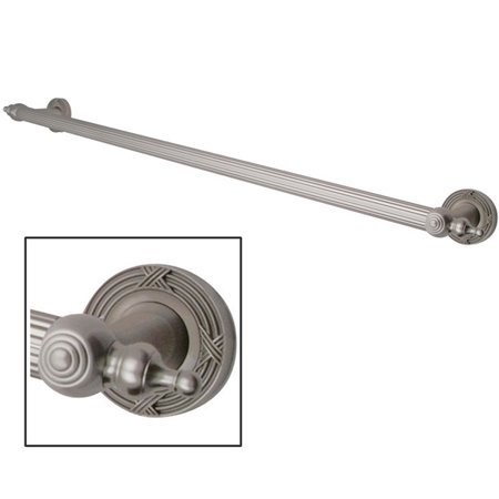 12 Inch Templeton Decor Grab Bar - Satin Nickel